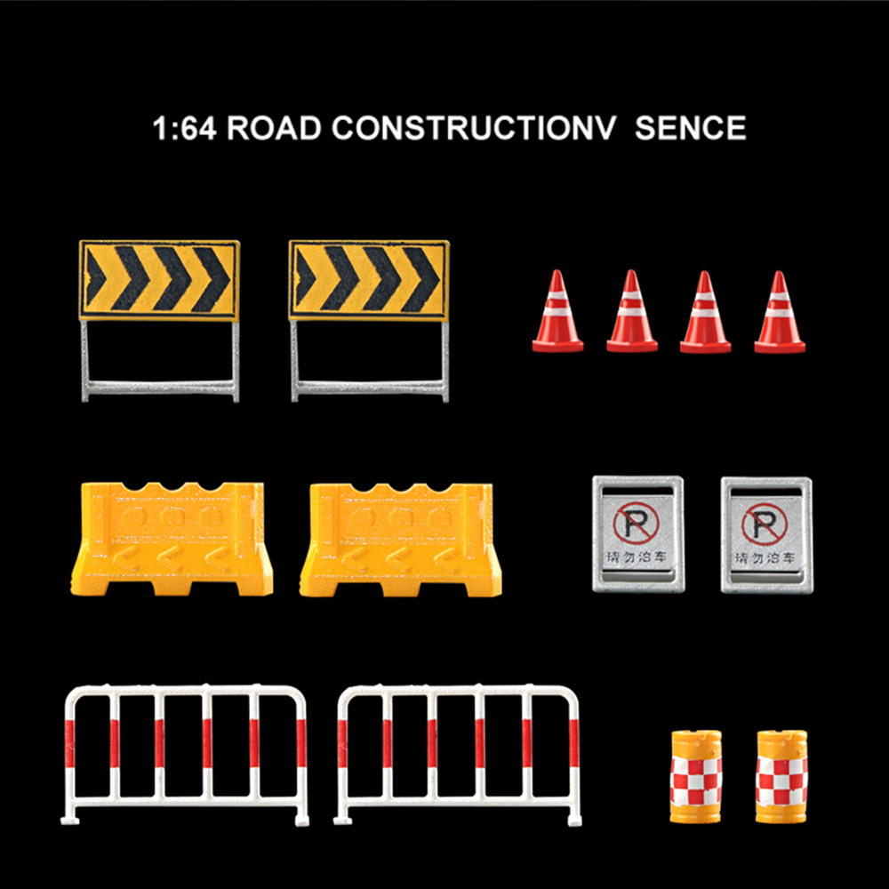 1/64 Roadblock Scene Model Kit - Car Accessories Toy 评论和价格