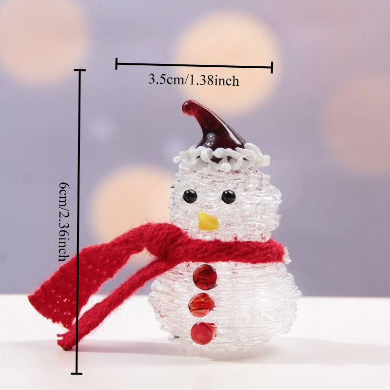 Handcrafted Glass Christmas Tr - Car Accessories Xmas Gifts 评论和价格