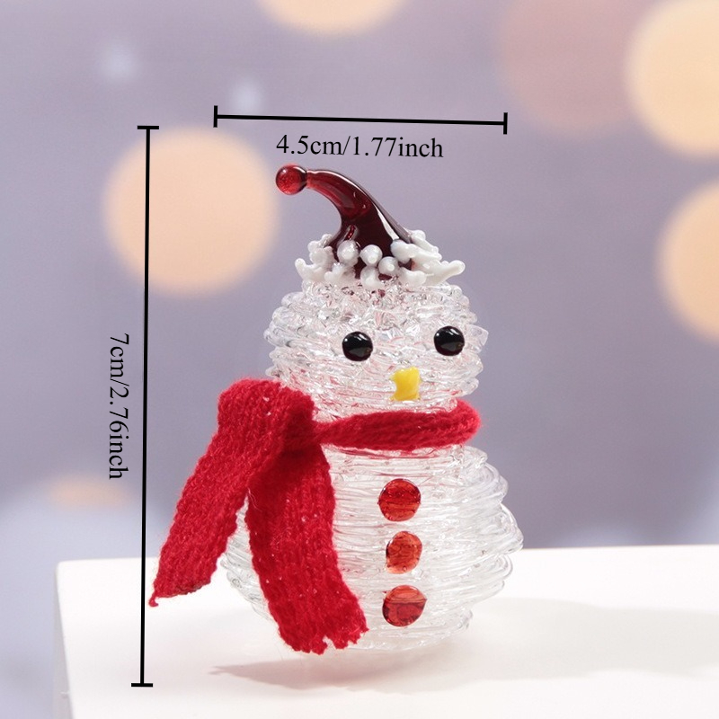 Handcrafted Glass Christmas Tr - Car Accessories Xmas Gifts 评论和价格