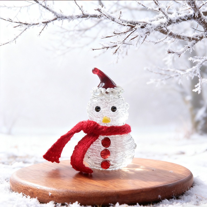 Handcrafted Glass Christmas Tr - Car Accessories Xmas Gifts 评论和价格