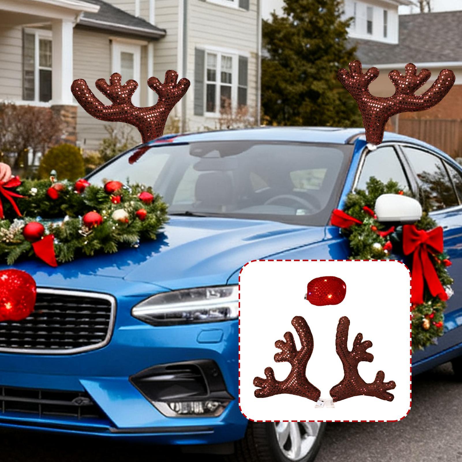 Car Christmas Decorations Cute - Car Accessories For Winter 评论和价格
