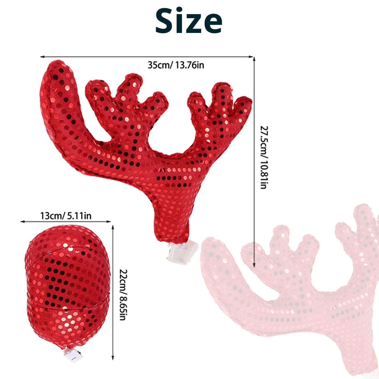 Christmas Car Reindeer Antler  - Car Accessories Xmas Gifts 评论和价格