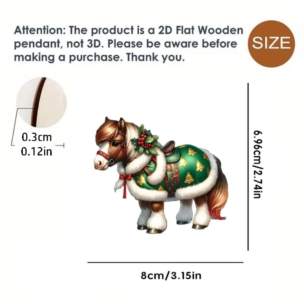 2D Flat Christmas Hanging Pend - Car Accessories Xmas Gifts 评论和价格