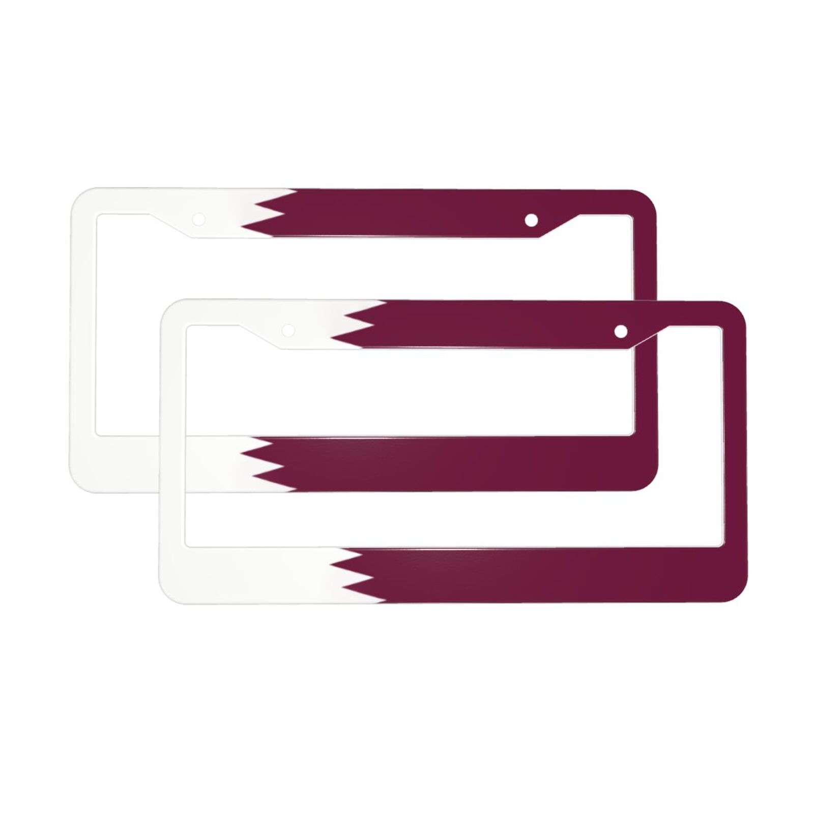 Flag of Qatar Pattern License  - Qatar Car Accessories 评论和价格