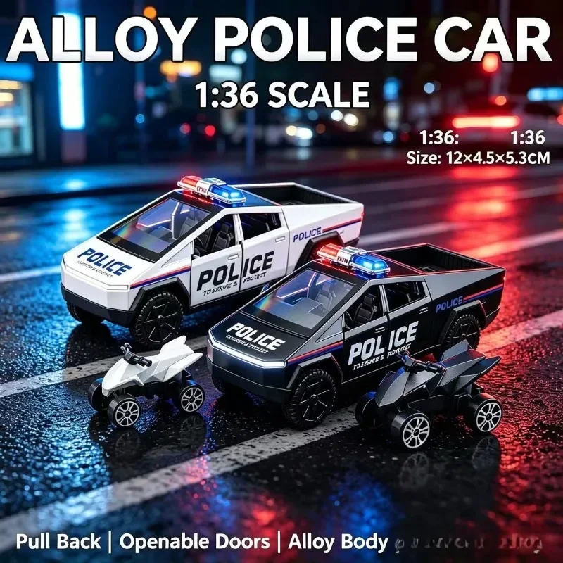 New 1:36 Police Pickup Alloy C - Car Accessories Toy 评论和价格