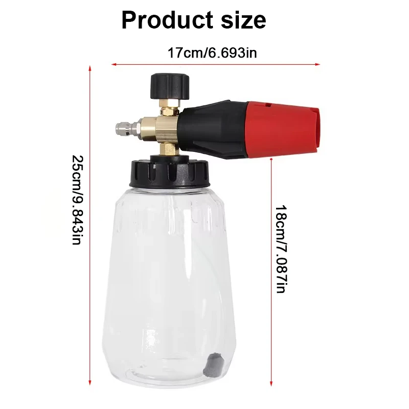 High Pressure PA Foam Cannon   - Car Accessories For Winter 评论和价格