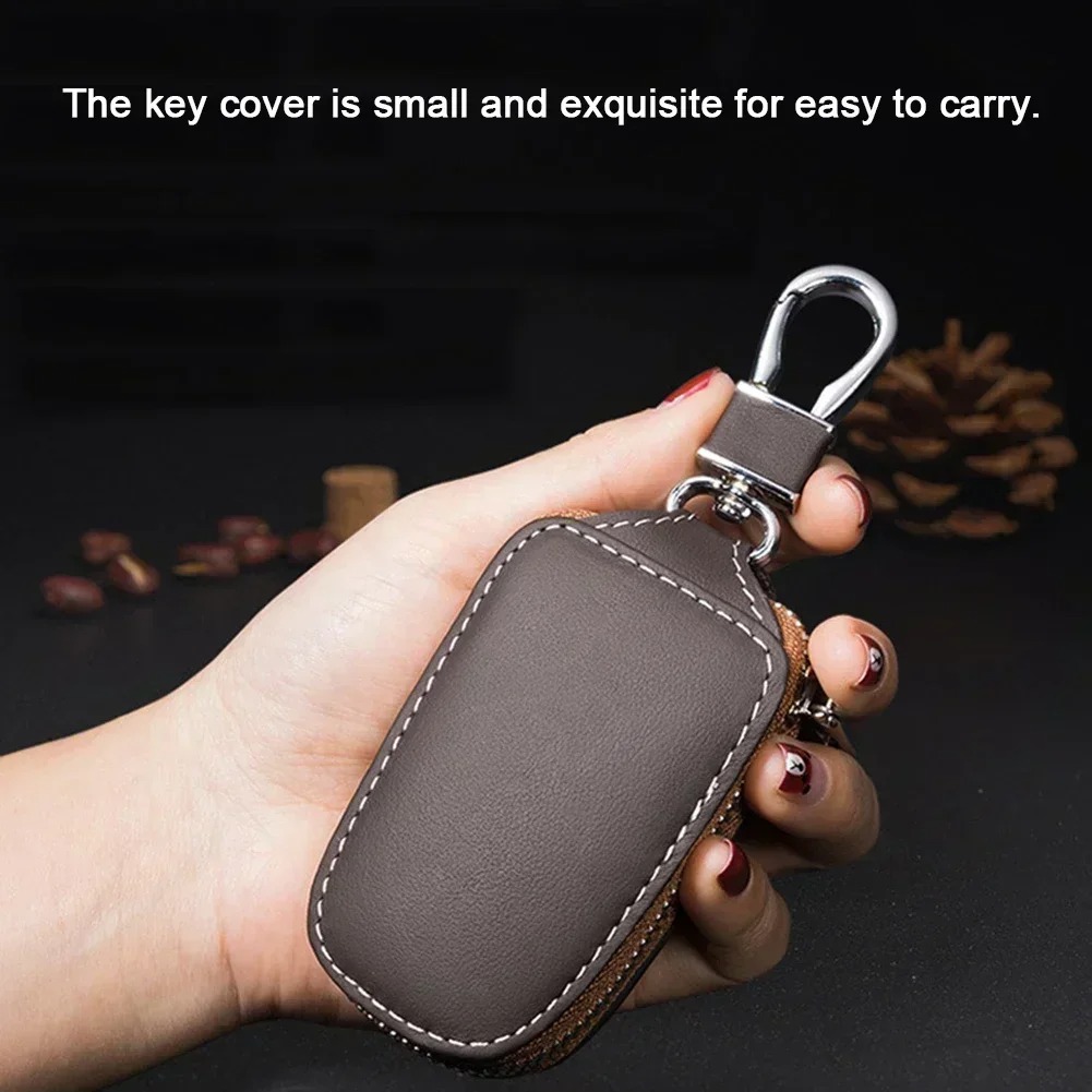 Car Soft Leather Key Case Key  - Car Key Signal Blocker 评论和价格