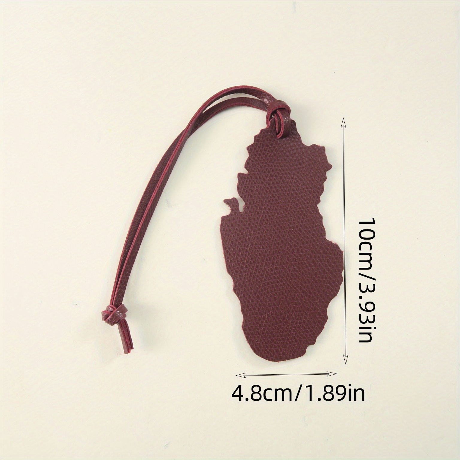 Qatar Map PU Leather Charm - E - Qatar Car Accessories 评论和价格