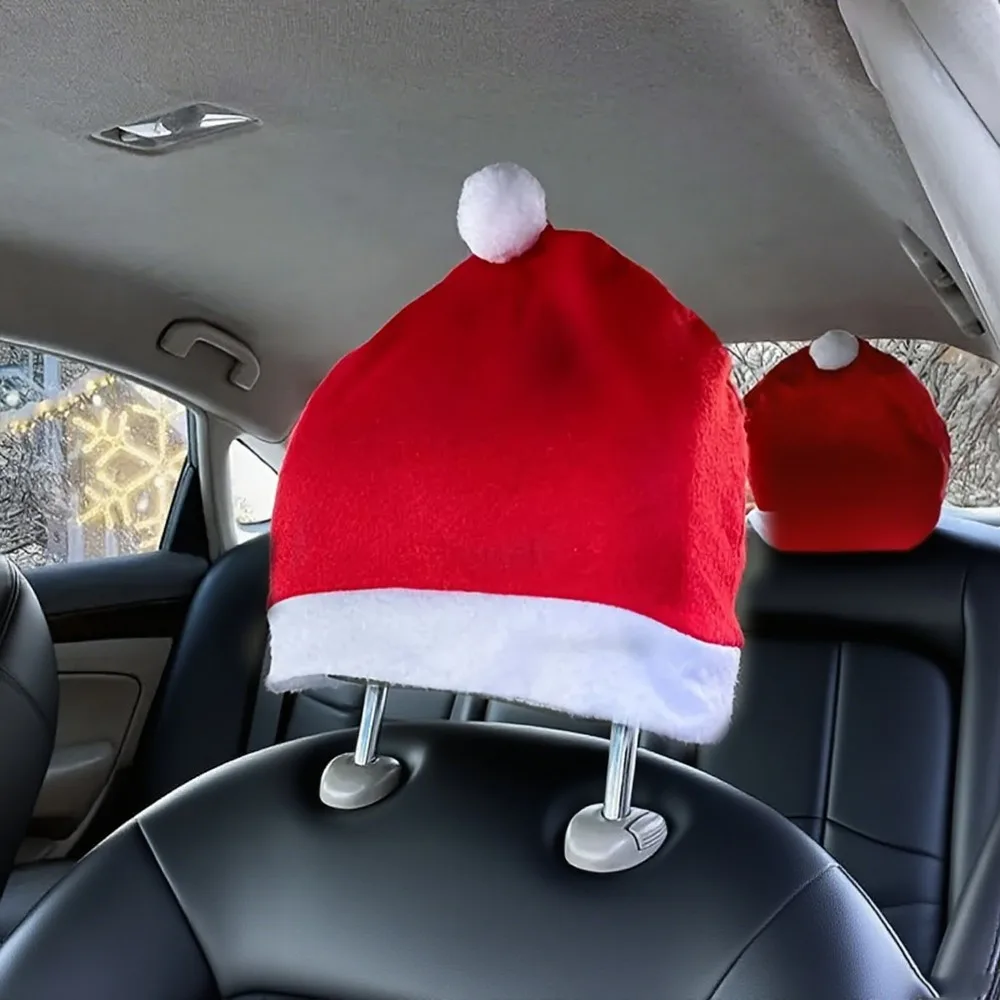 Christmas Car Headrest Cover R - Car Accessories Xmas Gifts 评论和价格