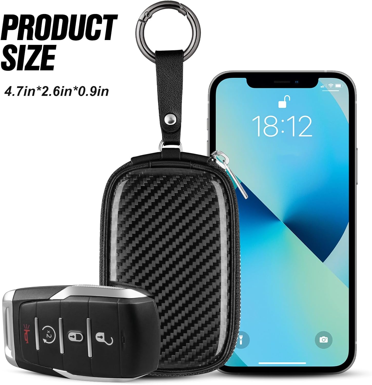Carbon Fiber Universal Key Fob - Car Key Signal Blocker 评论和价格