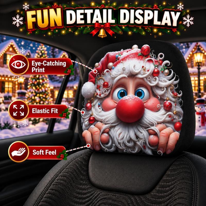 1 Pair Christmas Santa Claus C - Car Accessories Xmas Gifts 评论和价格