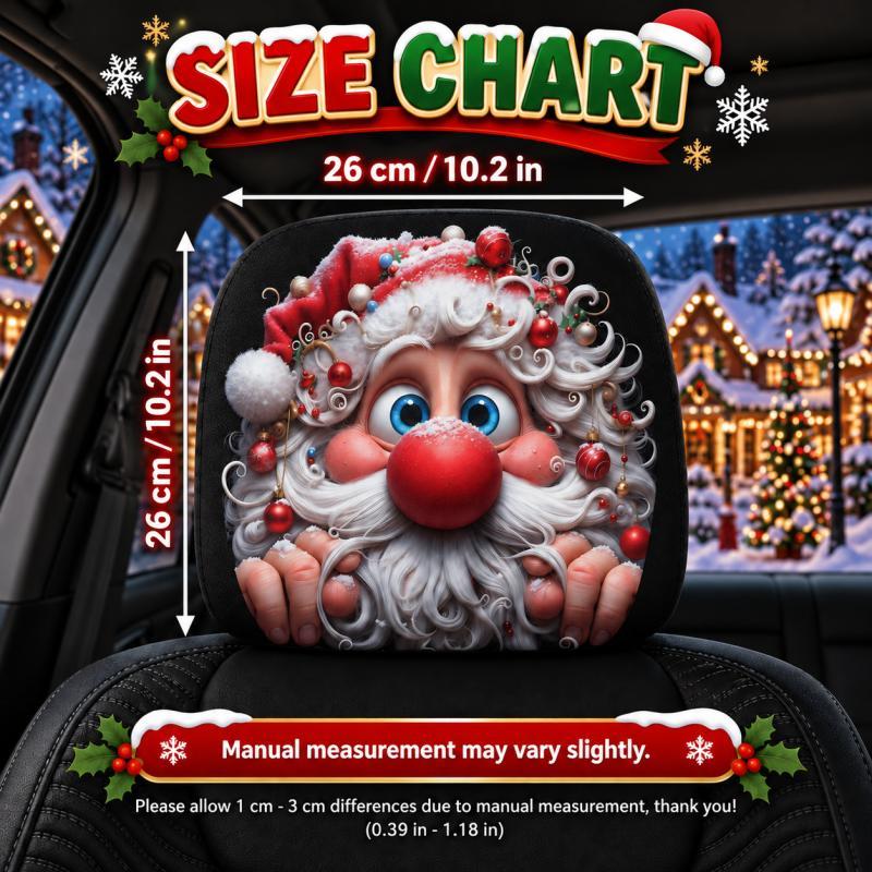1 Pair Christmas Santa Claus C - Car Accessories Xmas Gifts 评论和价格