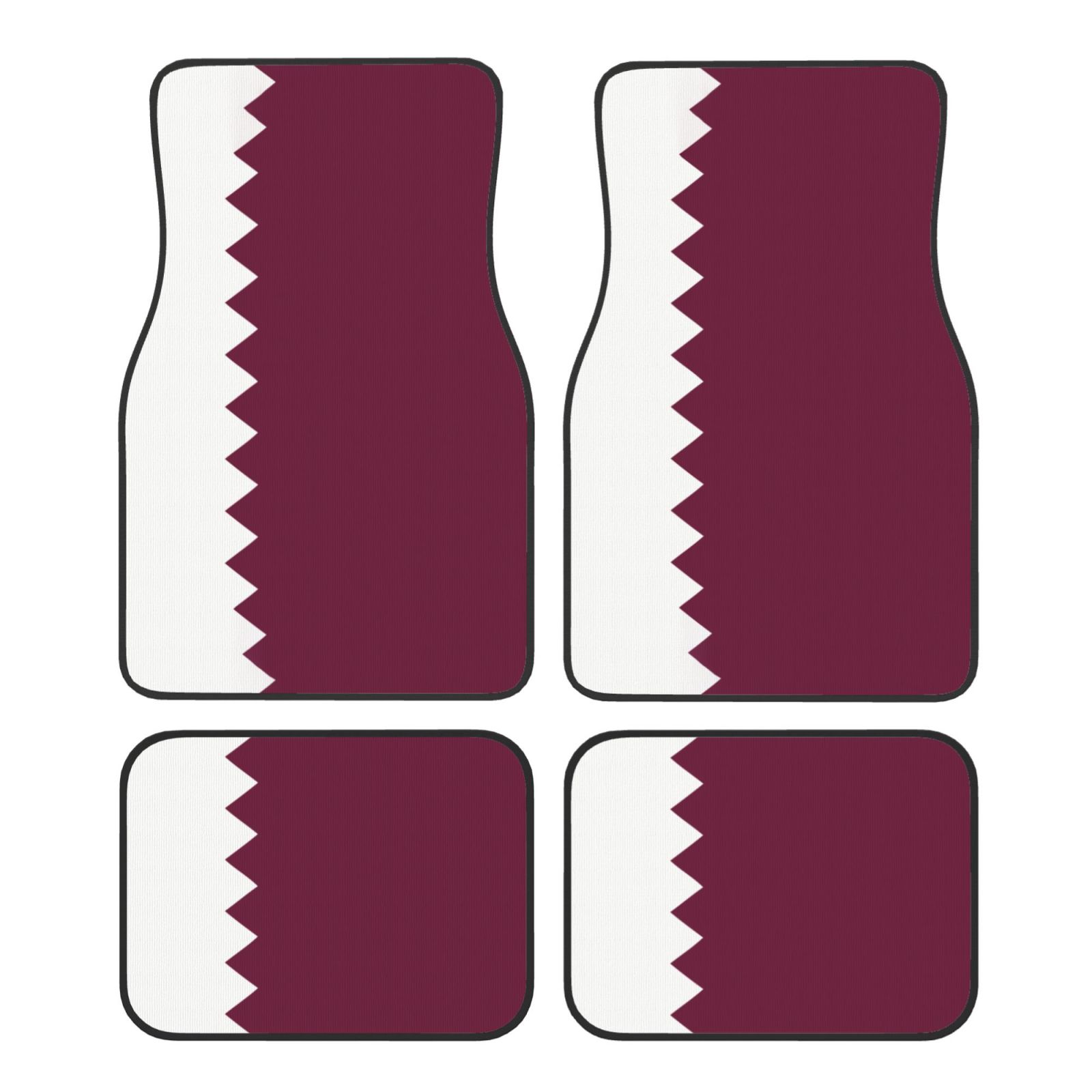 Flag of Qatar Pattern Car Floo - Qatar Car Accessories 评论和价格