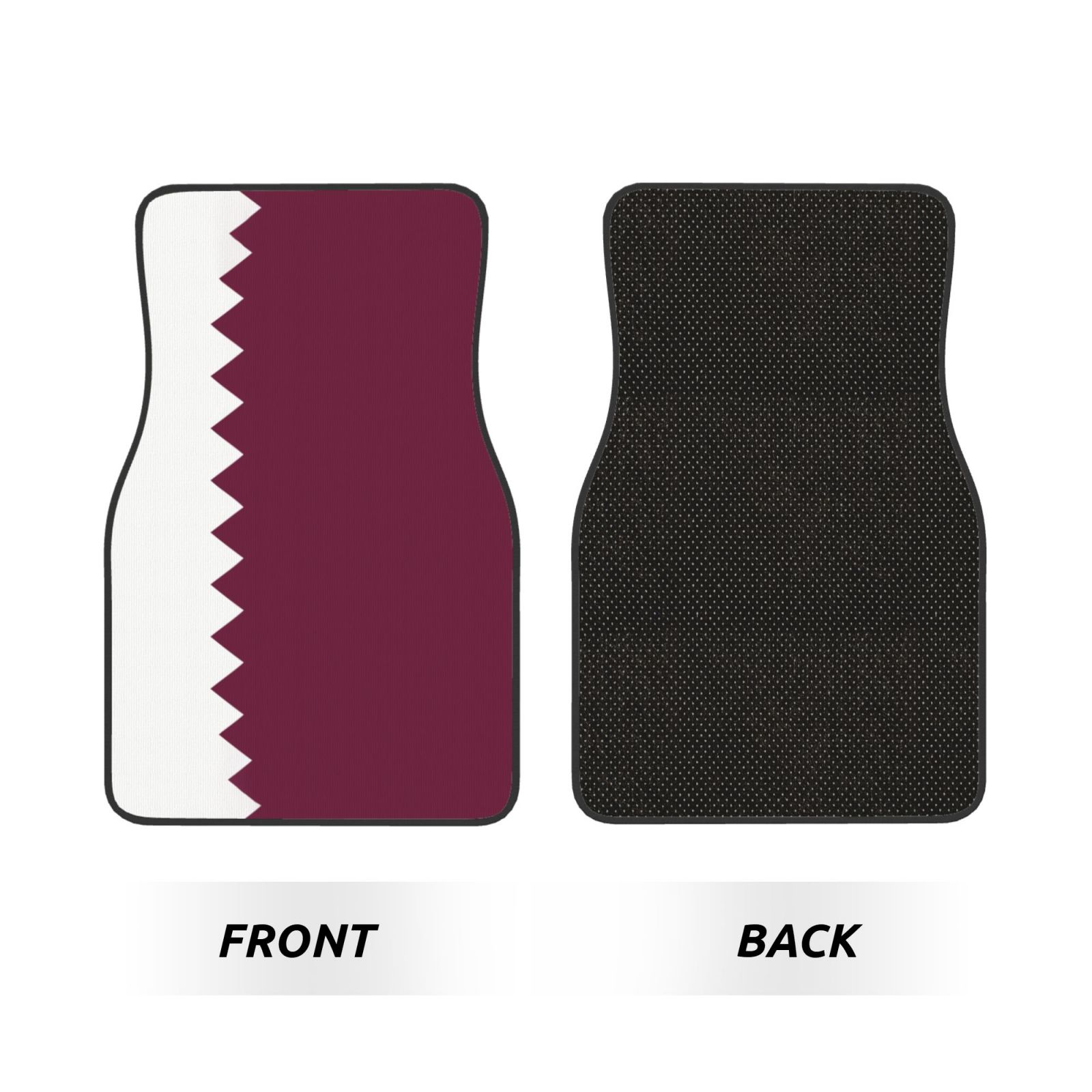 Flag of Qatar Pattern Car Floo - Qatar Car Accessories 评论和价格