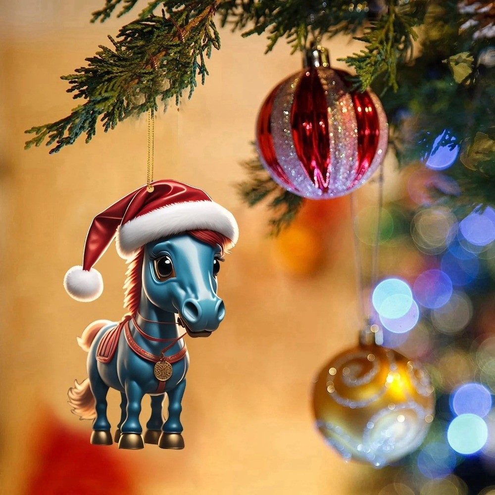 2D Flat Christmas Hanging Pend - Car Accessories Xmas Gifts 评论和价格