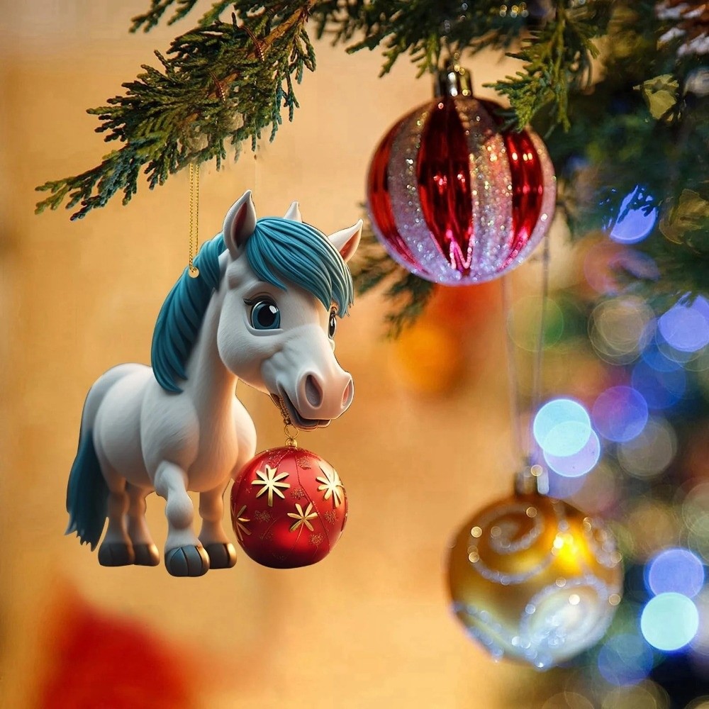 2D Flat Christmas Hanging Pend - Car Accessories Xmas Gifts 评论和价格
