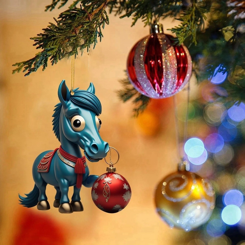 2D Flat Christmas Hanging Pend - Car Accessories Xmas Gifts 评论和价格