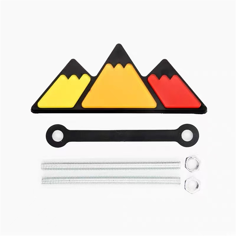 1Pc Aluminum 3D Tri Color Snow - Car Accessories For Winter 评论和价格