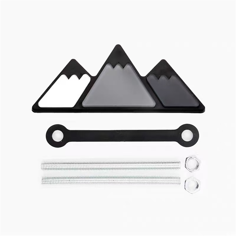 1Pc Aluminum 3D Tri Color Snow - Car Accessories For Winter 评论和价格
